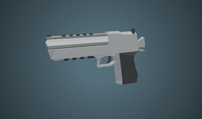 Pistol — Poly Pizza 3D model by Zsky