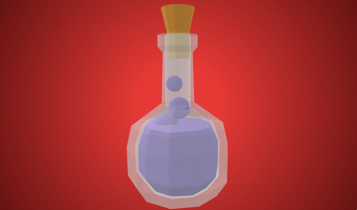Potion Bottle - Game Asset — Poly Pizza 3D model by Don Carson