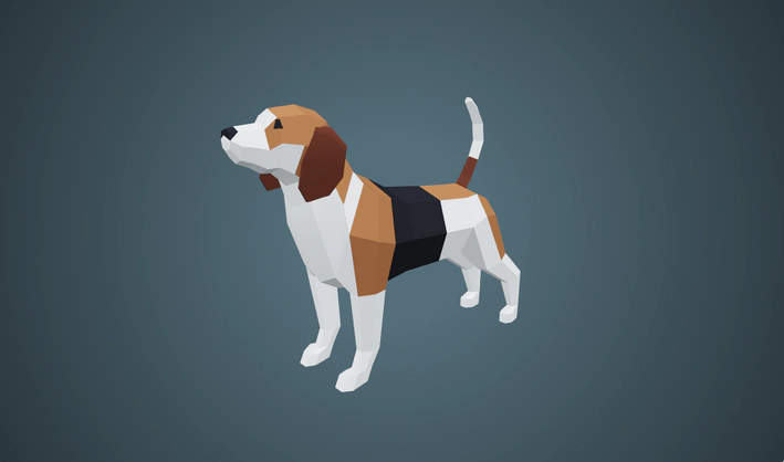Beagle — Poly Pizza 3D model by Poly by Google