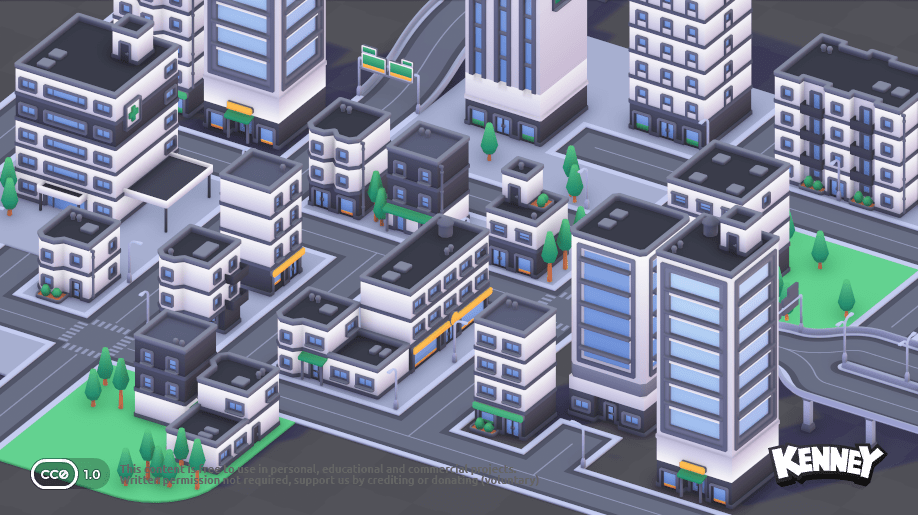 Kenney City Kit commercial buildings sample preview