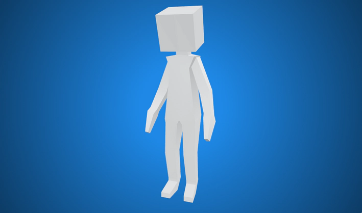 BlockMan — Poly Pizza 3D model by Robert Mark