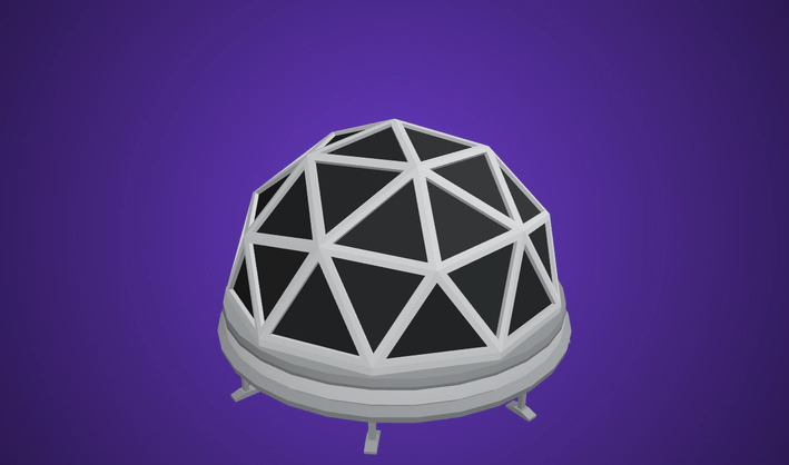 Geodesic Dome — Poly Pizza 3D model by Quaternius