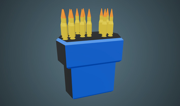Sniper Ammo Box — Poly Pizza 3D model by Zsky
