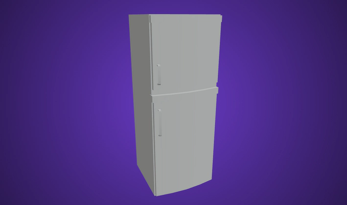 Kitchen Fridge — Poly Pizza 3D model by Quaternius