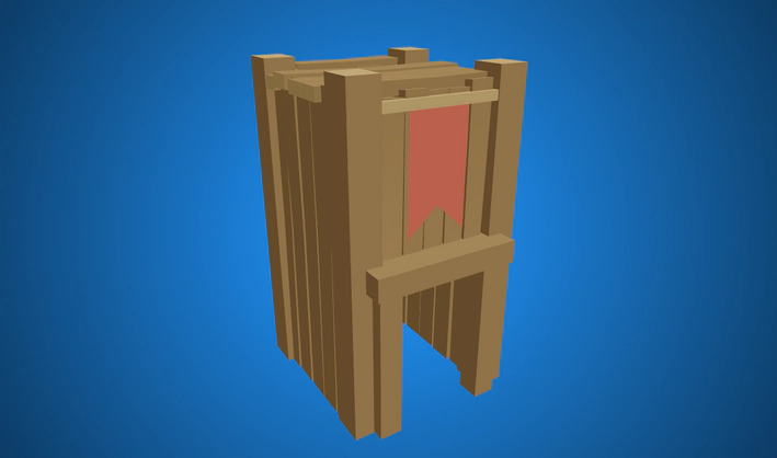 Small Watch Tower — Poly Pizza 3D model by Quaternius
