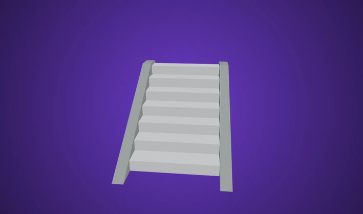 Stairs — Poly Pizza 3D model by Quaternius