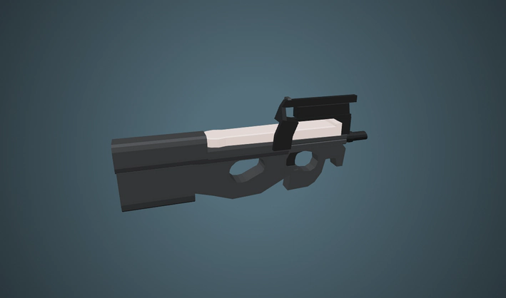 Submachine Gun — Poly Pizza 3D model by Zsky